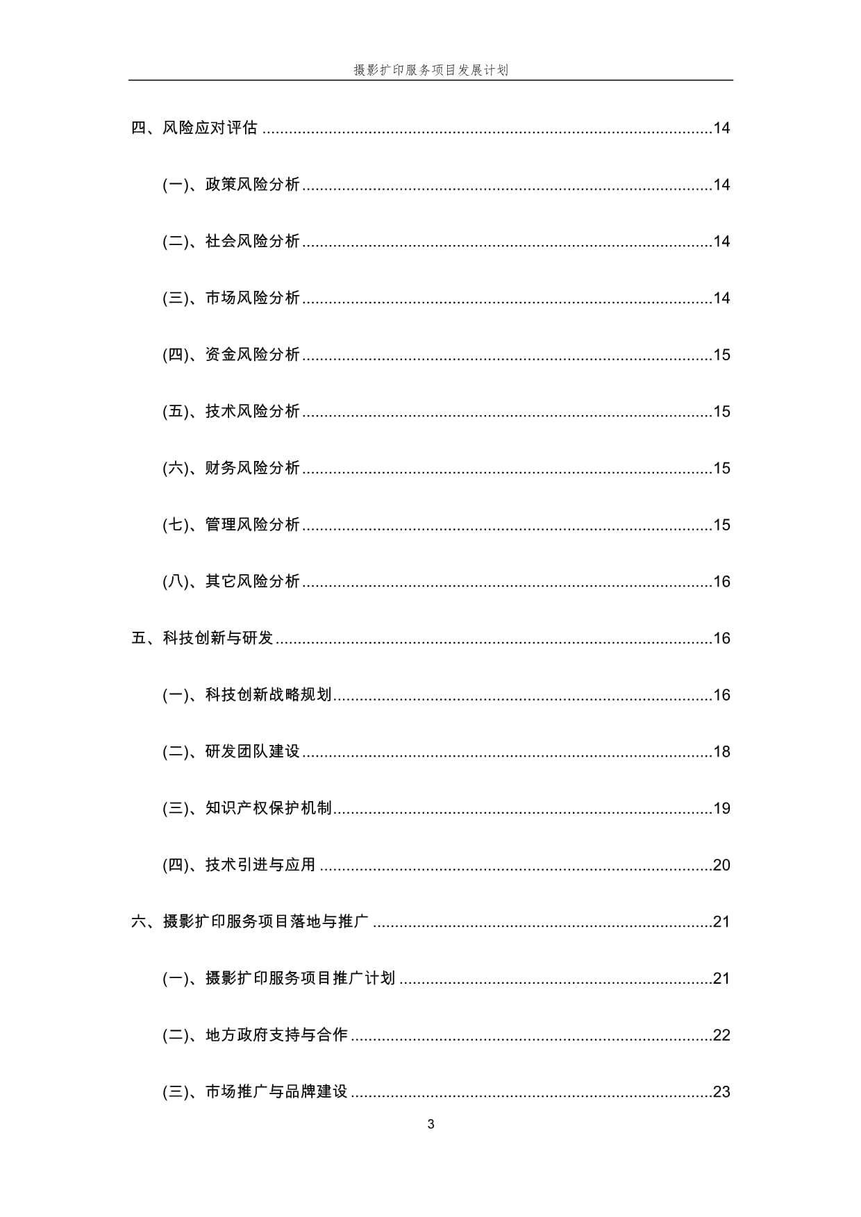 2025年攝影擴印服務項目發展計劃與分析